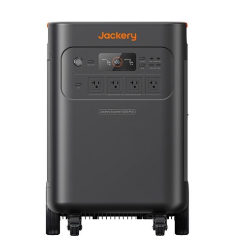 Jackery - Explorer 5000 Plus Portable Power Station (5040 Wh Capacity) - Black-Front_Standard