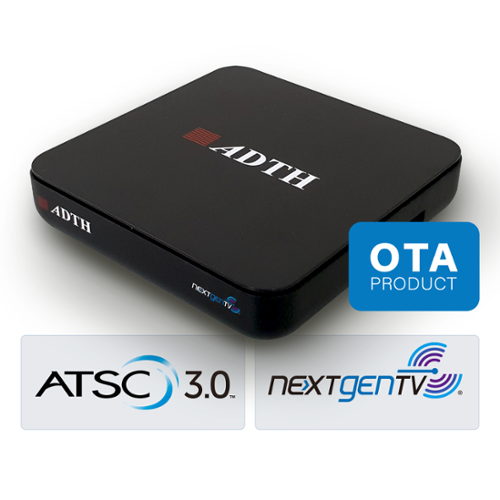 ADTH - X23A3U Next Generation ATSC 3.0 Single OTA Tuner - Black-Front_Standard 