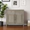 Simpli Home - Connaught 40 inch Wide Solid Wood Traditional Entryway Storage Cabinet - Distressed Gray-Front_Standard