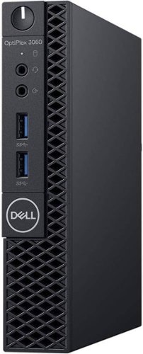 Dell - Refurbished Excellent - OptiPlex 3060 Micro PC, Intel Core i3-8100T, 8GB RAM, 256GB NVME SSD, Windows 11 Pro - Black-Front_Standard 