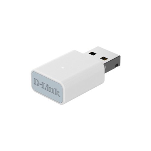 D-Link - AC1300 USB WiFi Adapter, Dual Band Travel Size for Desktop PC Laptop (AC13U) - White-Front_Standard 