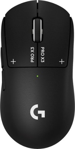 Logitech - G PRO X3 SUPERSTRIKE Wireless Gaming Mouse, Ultra-Lightweight with Programmable Buttons for PC, Mac - Wireless - Black