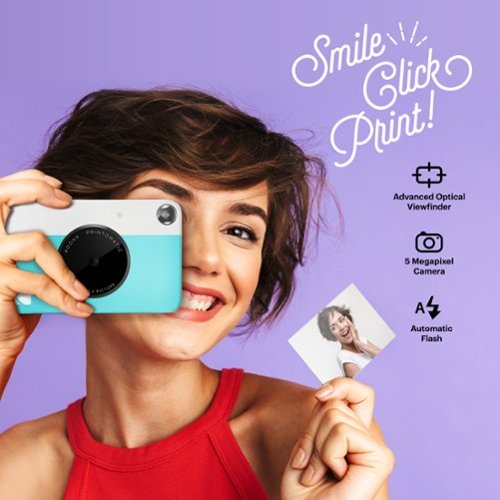 Kodak Printomatic Instant Print Camera - Instant Digital Camera Prints on Zink 2x3 Photo Paper - Blue GLOBAL SHIPPING