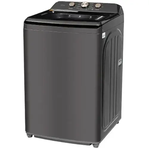 Front. Midea - 4.1 Cu. Ft. Smart Top Load Washer with Power Boost Agitator - Gray.