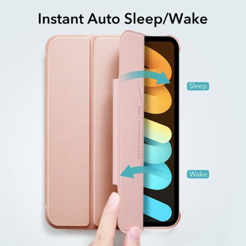 SaharaCase ESR Folio Case for Apple iPad mini (A17 Pro) and Apple iPad mini (6th Generation 2021) - Rose Gold BUY ONLINE