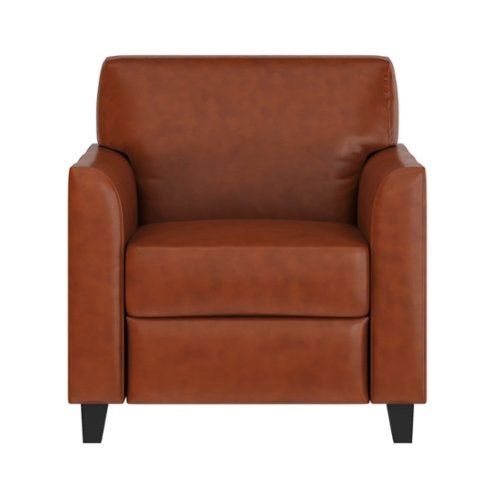 Alamont Home - Hercules Diplomat  Contemporary Leather/Faux Leather Reception Chair - Cognac