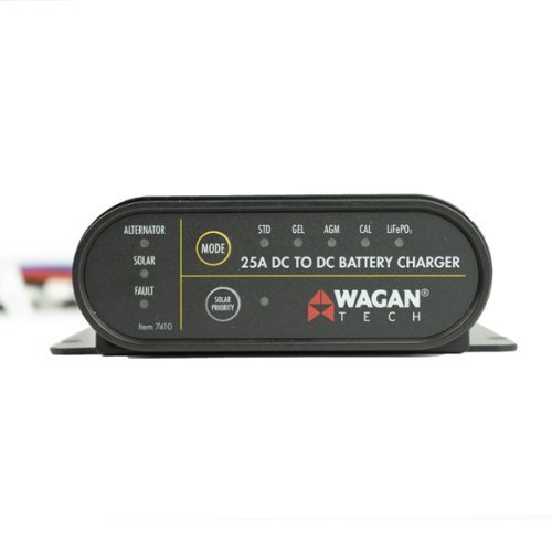Wagan 25 Amp DC to DC Battery Charger - Black INTERNATIONAL SHIPPING