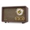 Victrola - Retro Wood Bluetooth AM/FM Radio - Espresso-Front_Standard