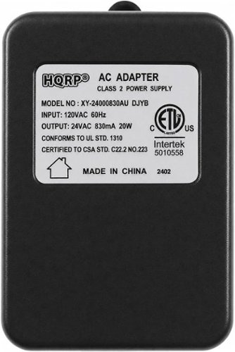 HQRP - 120V to 24V AC 20VA Transformer for Nest, Ecobee, Sensi, Honeywell Thermostat, Nest Doorbell, Ring Doorbell-Front_Standard 