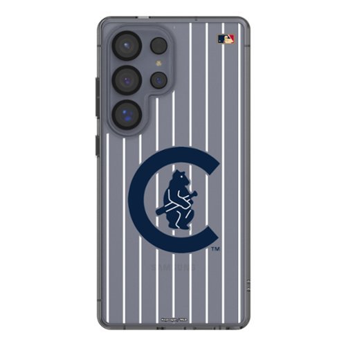 Keyscaper - MLB - Chicago Cubs 1911-1912 Cooperstown Pinstripe Galaxy Clear Case - S24 - Multicolor-Front_Standard 