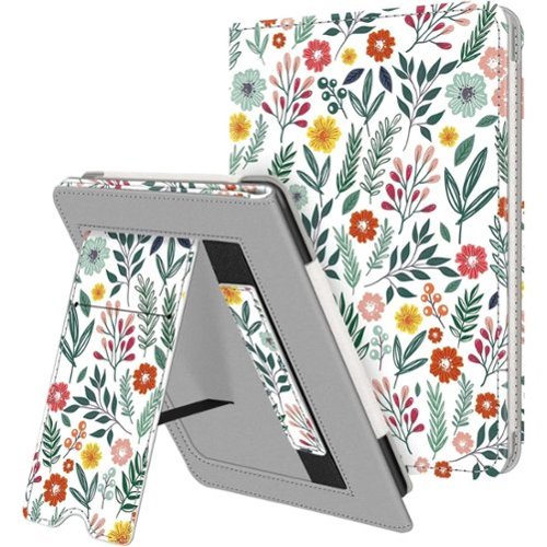 Kitcheniva - PU Leather Stand Case For 6 Inch All New Kindle 11th Gen 2024 2022 - Spring Bloom-Front_Standard 