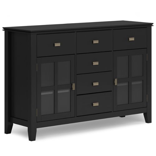 Simpli Home - Artisan Sideboard Buffet - Black-Front_Standard 