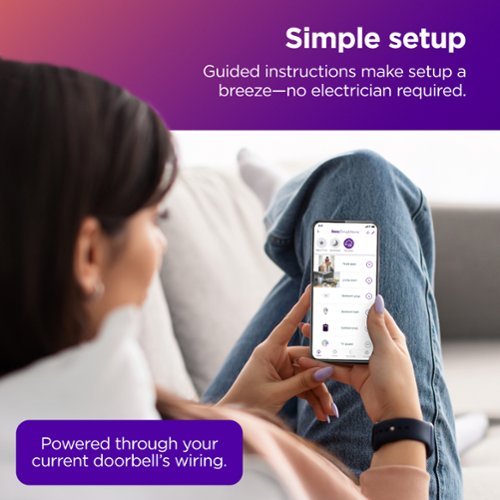 Roku Smart Home Video Wired Doorbell & Chime with Motion & Sound Detection, Remote Monitoring, & 1080p HD Night Vision - White WHERE TO BUY