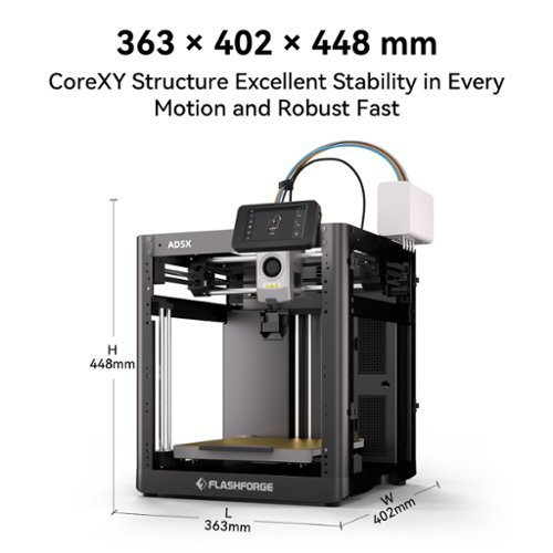 Flashforge AD5X Multi Color CoreXY 600mm/s, Auto Leveling, 300°C