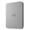 LaCie - Mobile 2TB External USB-C 3.2 Portable Hard Drive with Rescue Data Recovery Services - Moon Silver-Front_Standard