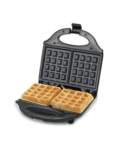 Commercial Chef - Electric Waffle Iron - Black-Front_Standard 
