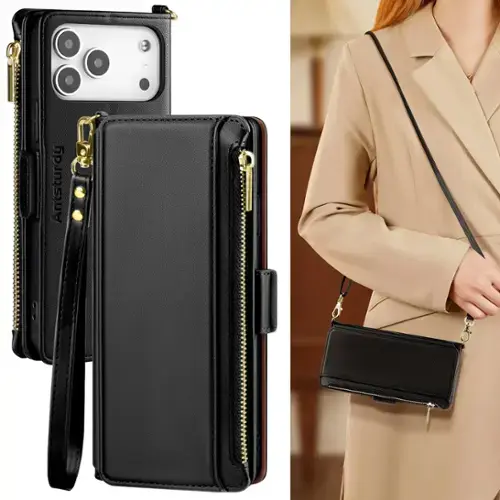 (Crossbody)-Black-iPhone 17 Pro - 6.3"