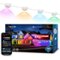 Lepro - E1 60-Light 100 ft. Smart RGBIC Outdoor Permanent String Light, Wi-Fi Bluetooth, for Christmas Halloween Holiday - Multicolor-Front_Standard
