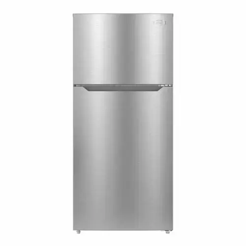 Front. Koolmore - 28 In. 14 Cu. Ft. Top-Freezer Household Refrigerator in Stainless Steel, Energy Star Certified - Stainless steel.