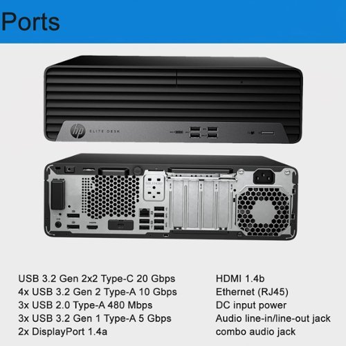 HP Upgraded Elite Desk SFF 800 G9 Business Desktop PC Intel Core