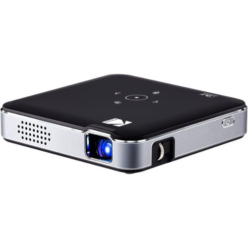 Kodak - Luma 150 Pico Projector, Rechargeable Ultra Mini Projector with Built-In Speaker - Black-Front_Standard 