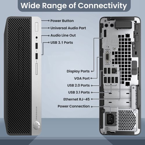 HP Refurbished Excellent ProDesk 400 G5 SFF Computer Desktop PC