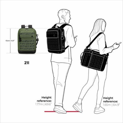Swissdigital Design BERG Hybrid TSA-Friendly Briefcase With USB Charging Port RFID Protection and Fits Up to 16″ Laptop - Dark Green BUY IN SOUTH AFRICA