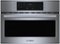 Bosch - 500 Series 1.6 Cu. Ft. Built-In Microwave with Sensor Cooking - Stainless Steel-Front_Standard