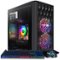STGAubron - Gaming PC Computer Desktop, Radeon RX 580 8G, Intel Core i5-9400F up to 4.1GHz, 16G DDR4 RAM, 512G SSD, WIN11H - Black-Front_Standard