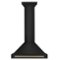 ZLINE - 30 inches - Convertible & Externally Vented - Wall Range Hood - Black Stainless Steel-Front_Standard