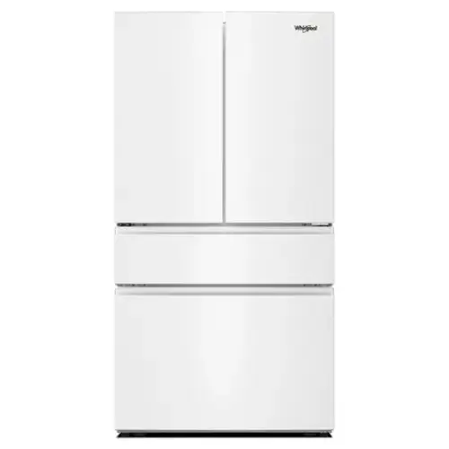 Front. Whirlpool - 36 in. Wide 30 cu. ft. Family-Sized Capacity French Door Refrigerator with Flexible Temperature Drawer - White.