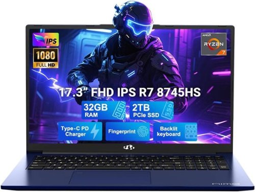 NIMO - 17.3" IPS FHD-Gaming-Laptop, AMD Ryzen 7 8745HS 32GB DDR5 RAM 2TB SSD 4.9GHz Radeon 780M Graphics 100W USB-C 4.0 - Blue-Front_Standard 