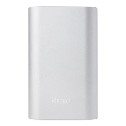 Reiko - 2A5V 6800Mah Universal Power Bank With Two Usb-A Ports And One Usb-C In - Silver-Front_Standard 
