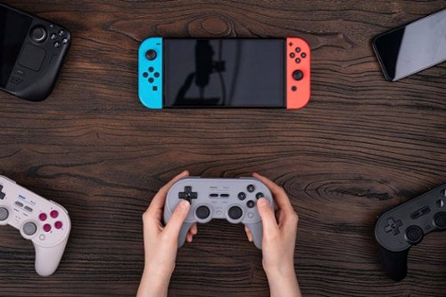 8BitDo Pro 2 Bluetooth Controller for Switch, Windows, macOS, Android, and Steam Deck with Hall Effect Joysticks - Black SHOP ONLINE