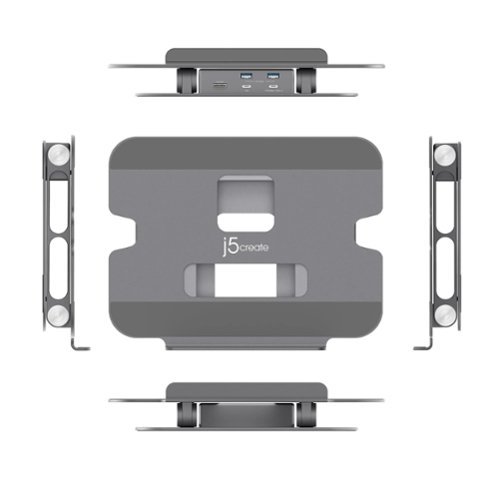 j5create Multi-Angle 4K Docking Stand - Silver GLOBAL SHIPPING