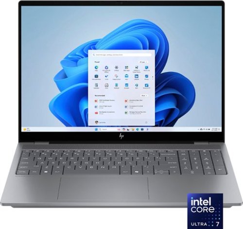 HP - OmniBook X 16" 2K OLED Touch-Screen Laptop - Intel Core Ultra 7 2025 - 32GB Memory - NVIDIA GeForce RTX 4050 - 2TB SSD - Meteor Silver-Front_Standard