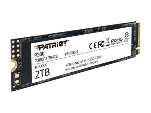 内蔵型SSD Patriot P300 M.2 PCIe Gen3 x4 SSD 512GB Patriot P300 M.2 2280 2TB PCIe Gen3 x4, NVMe 1.3 Internal Solid