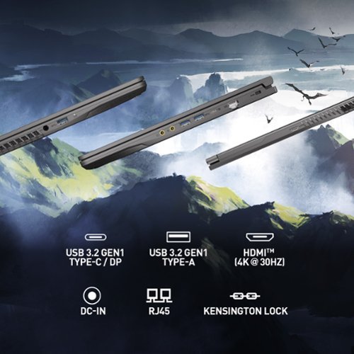 MSI THIN A15 15.6 144Hz FHD Gaming Laptop - AMD R5-7535HS - GeForce RTX 4050 - 8GB Memory - 512GBSSD - Black WORLDWIDE DELIVERY