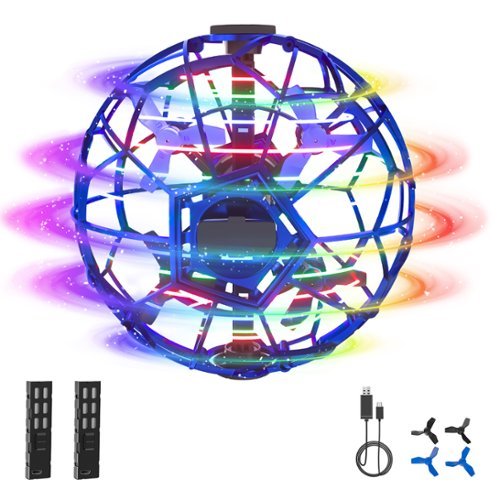 UranHub - F02 Flying Orb Ball with 2 Batteries - Blue - Blue