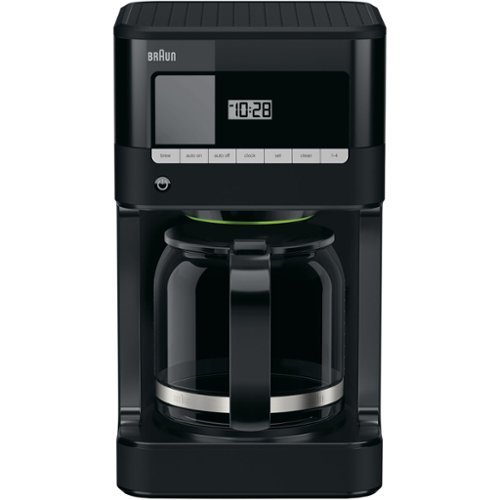 Braun - BrewSense 12-Cup Drip Coffee Maker - Black-Front_Standard 