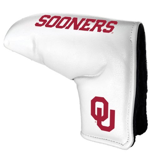 Team Golf - Oklahoma Sooners Tour Blade Putter Cover - White-Front_Standard 