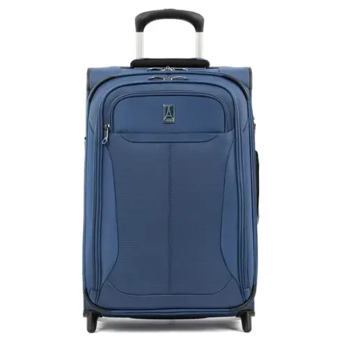 Front. Travelpro - Travelpro Tourlite Softside Expandable Upright 22" Carry On - Blue.