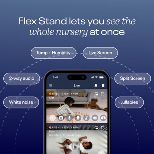 Nanit Pro Smart Baby Monitor & Flex Stand - White WORLDWIDE DELIVERY