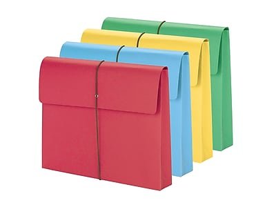 Smead - Expanding Wallet, 2" Expansion, Letter Size, Assorted, 50/Box (77251) - Assorted Colors