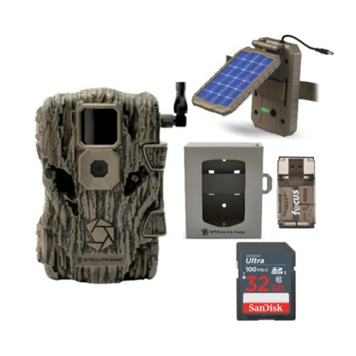 Stealth Cam - Fusion X 26MP Trail Camera with Solar Power Panel and Security Box-Front_Standard 