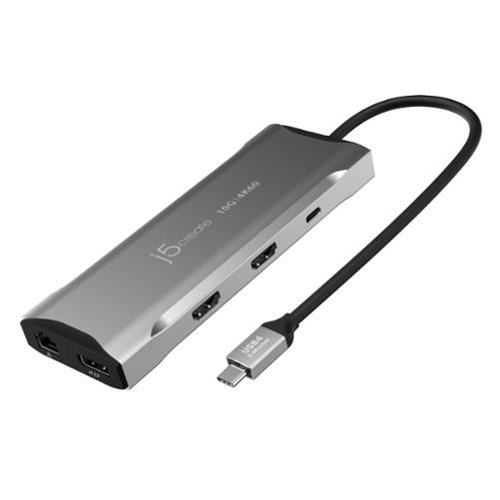 j5create 4K60 Elite USB-C Triple-Monitor 10Gbps Mini Dock - Space Grey GLOBAL SHIPPING