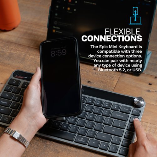 JLab Epic Mini Advanced Multi-Device Wireless Keyboard - black HOW TO BUY
