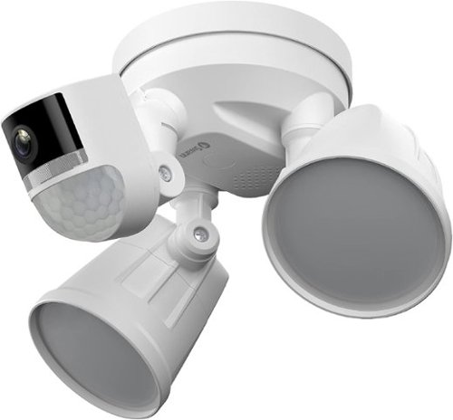  Swann - 4K Floodlight Security Camera with Heat &amp; PIR Motion Detection, 2-Way Talk, Night Vision, Local Storage - White