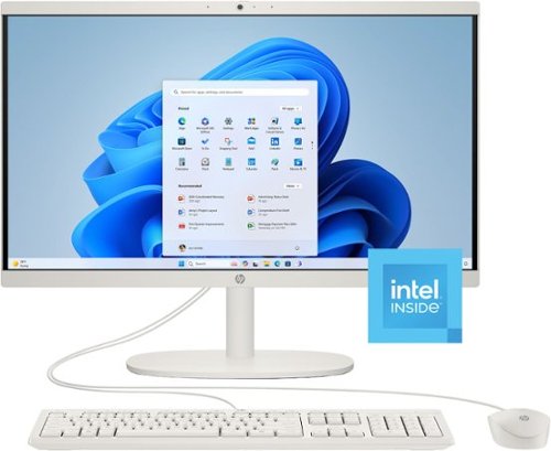HP - 21.5" All-in-One - Intel N100 - 8GB Memory - 128GB UFS - Cashmere White