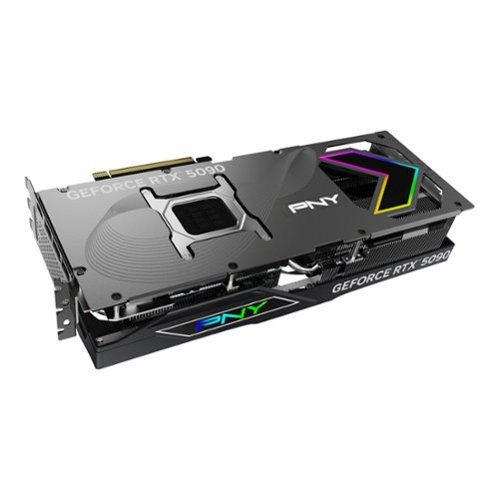 PNY GeForce RTX 5090 ARGB 32GB OC GDDR7 PCI Express 5.0 Graphics Card with Triple Fan - Black BUY IN MIDDLE EAST